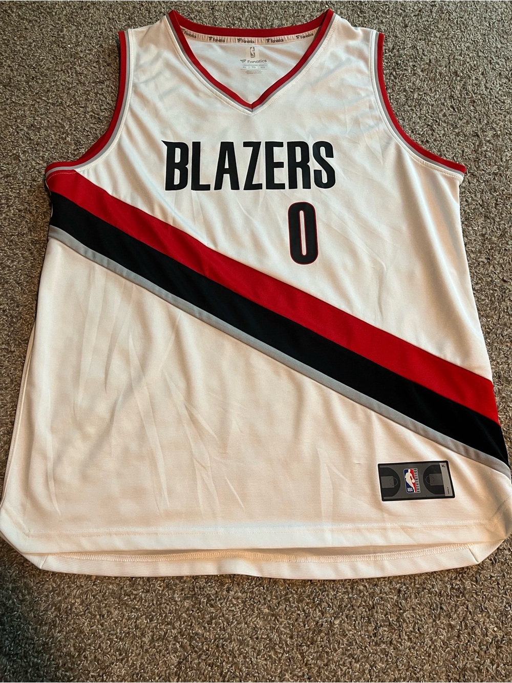 NBA Fanatics Portland Trail Blazers Damian Lillard Jersey Men’s XL (52)